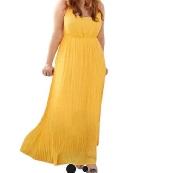 chinese dress ladies Wishful Strapless Maxi Dress Yellow main image 1